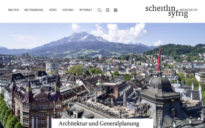 Scheitlin Syfrig Architekten Website